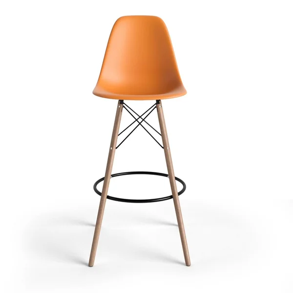 Aeon Furniture Modern Classic Paris Barstool - Set of 2, Orange