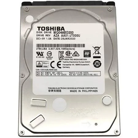 Toshiba 2TB 5400RPM 128MB Cache SATA 6.0Gb/s 2.5inch PS4 Gaming Hard Drive - 3 Year Warranty