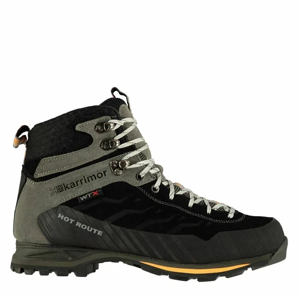 Karrimor Hot Route Mid Mens Walking Boots, Size 9, Black/Orange