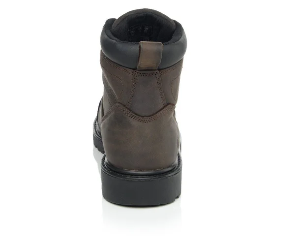 Men's Wolverine Rig Steel Toe Work Boots in Dark Brown Size 8 Medium