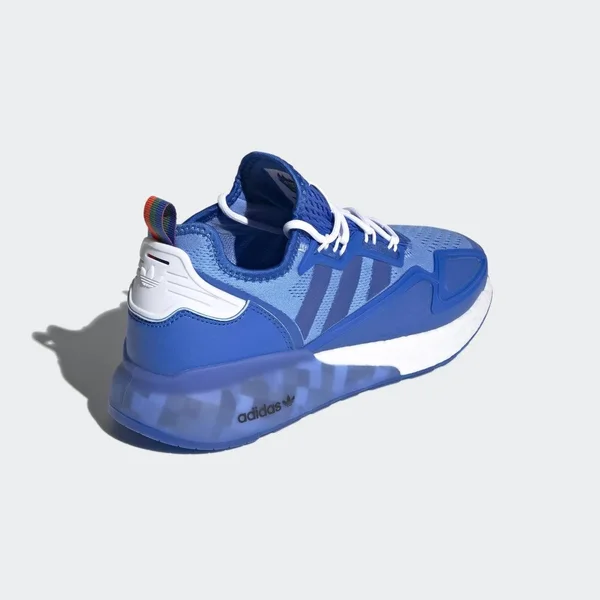Adidas Ninja ZX 2K Boost Shoes - Men's - Blue, Cloud White - 11.5