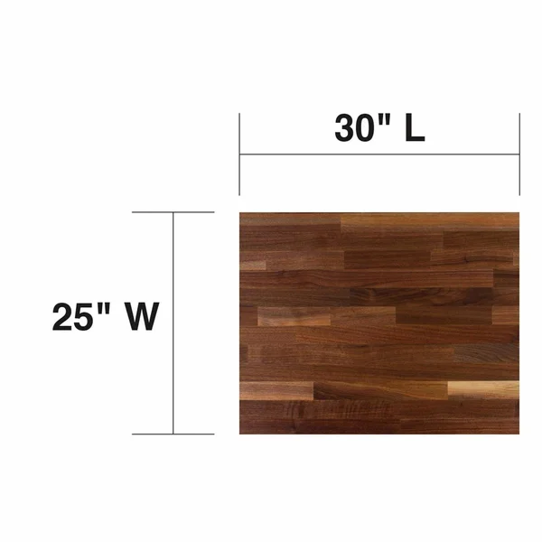 John Boos WALKCT-BL3025-O Blended Walnut Counter Top with Oil