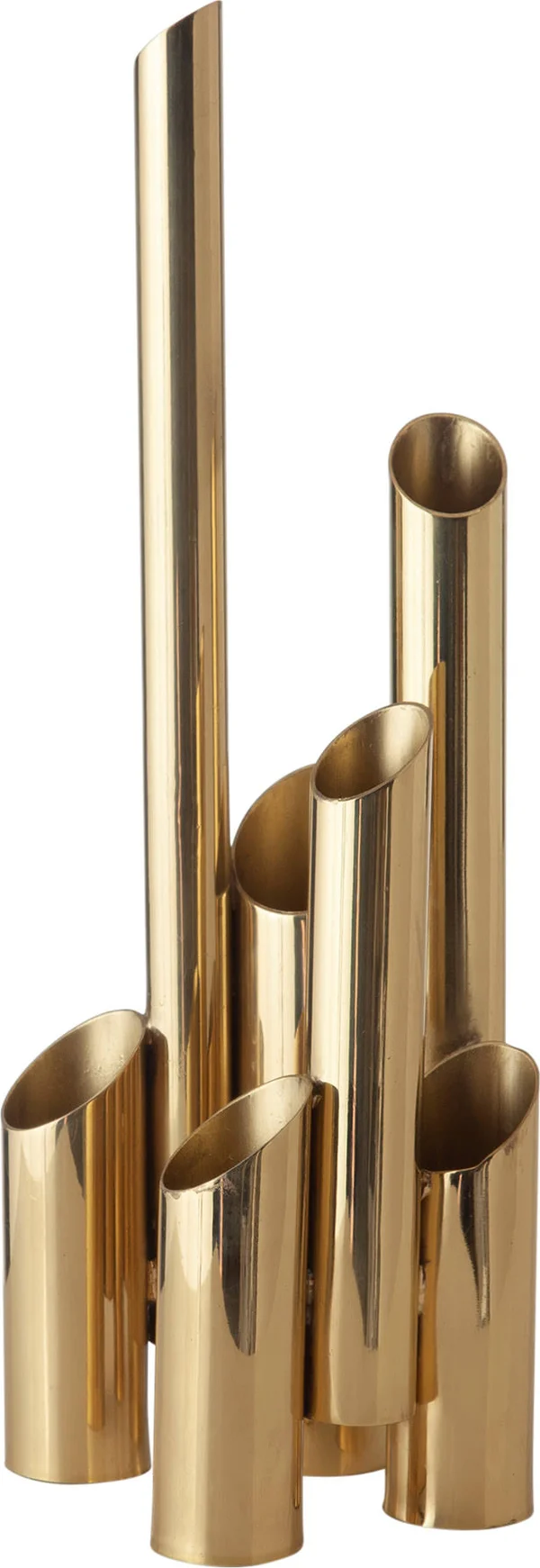 Multi Pipe Vase-Brass-Sm - Global Views 9.92977