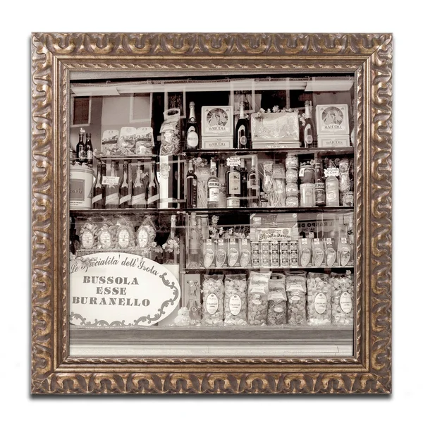 Trademark Art Alan Blaustein 'Brussola Esse Buranello' Ornate Framed Art