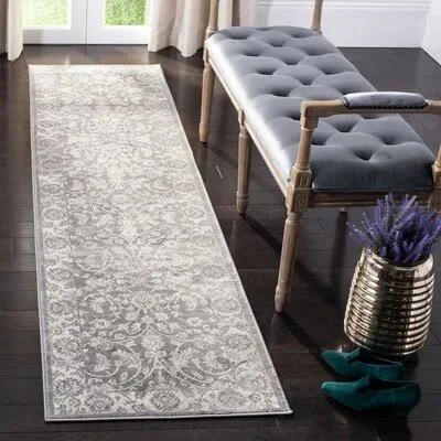 Lamartine Oriental Cream/Gray Area Rug Ophelia & Co. Rug Size: Runner 2& x 8&