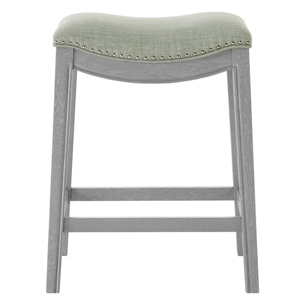 Grover Fabric Counter Stool, Lyon Light Green