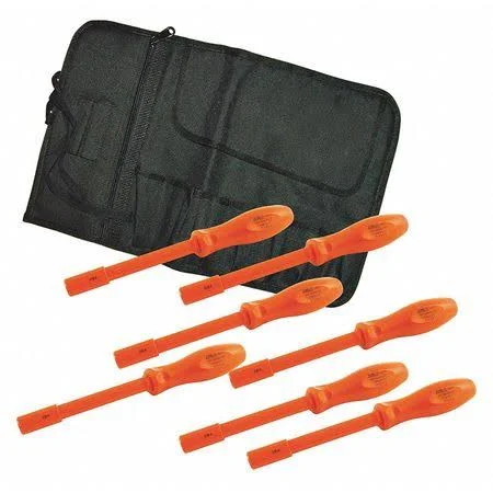 Jameson/itl 02295 1000V Insulated Nut Driver Set - 7-Piece