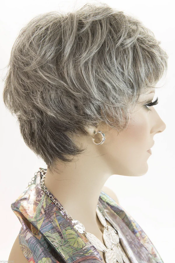 Short Monofilament Allure Jon Renau Straight Blonde Brunette Red Grey Wigs - Med Red & Pale Natural Golden ...
