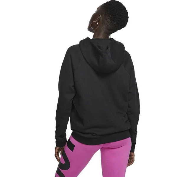 Nike Women's Sportswear Essential Fleece Hoodie - Black/White