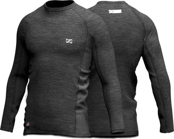 Mobile Warming Men's Heated Primer Baselayer Shirt, Black