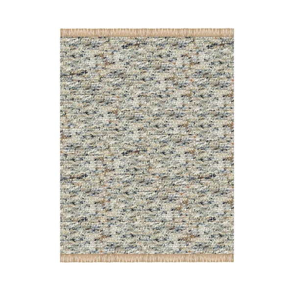 Linon Home Verginia Berber Reversible Flatweave Accent Rug, Dark Natural