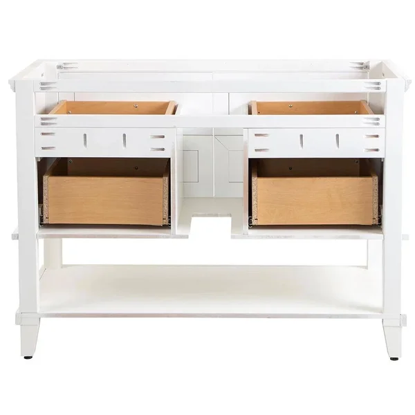 Teasian 48 in. W x 21 in. D Bathroom Vanity Cabinet Only in White