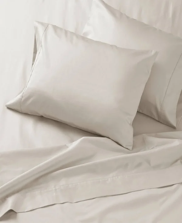 Welhome Cotton Sateen Sheet Set - Storm Cloud - Twin