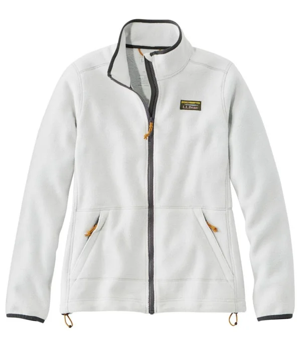 Women's Petite Mountain Classic Fleece Jacket Gray Medium - L.L.Bean