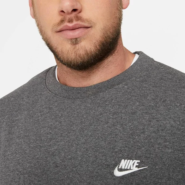 Nike Sportswear Club Crew Sweatshirt - Charcoal Heather - Medium
