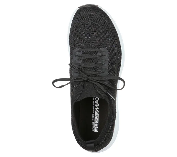 Skechers Women's Go Golf Max - Glitter Golf Shoes, Black/Multi, 8.5