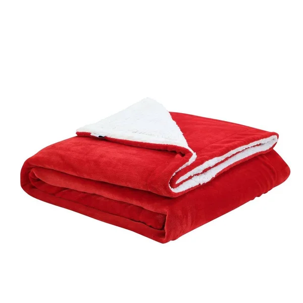 Cozy Tyme Orville Red 90-in x 90-in Polyester Blanket - B173A-20RDQ-LS