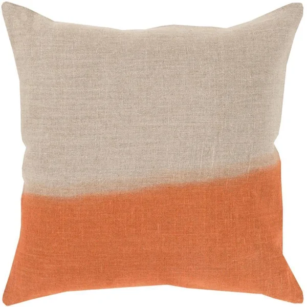 Surya DD011-2222 Dip Dyed 22 x 22 inch Khaki/Taupe Pillow Cover