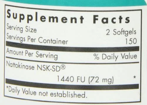 Nutricology NattoZyme 36 mg 300 Softgels