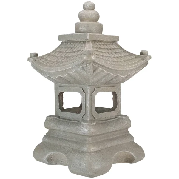 Northlight 13.5x22 Dark Gray Pagoda Outdoor Garden Statue