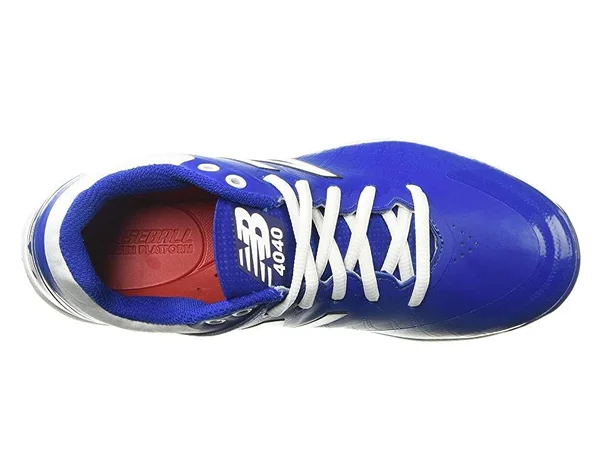 New Balance Men's 4040v5 Low TPU Baseball Cleats in Royal (9.5)