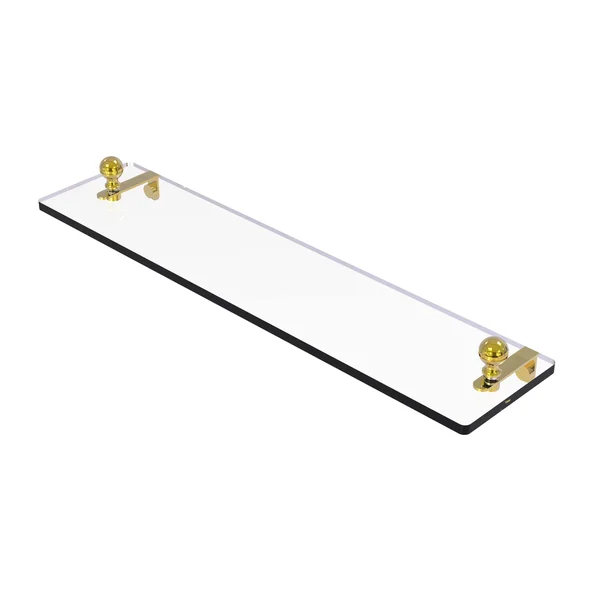 Allied Brass Mambo 22 in. Glass Vanity Shelf with Beveled Edges