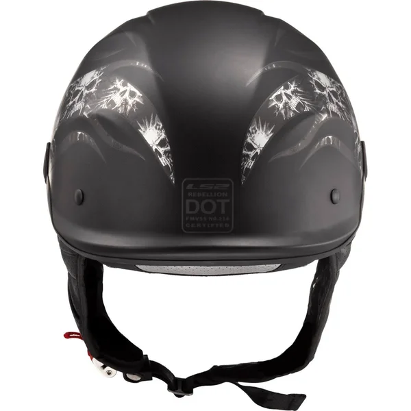 LS2 Rebellion Bones Helmet X-Large Matte Black
