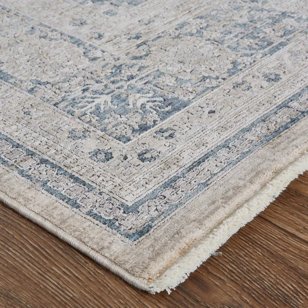 Gilford Rustic Persian Farmhouse Rug, Warm Gray/Blue, 5ft x 7ft - 2in Area Rug, Size: 5' x 7'-2 inch