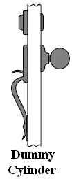 Kwikset 699AMD 11P Lip Amador Dummy Sectional Handleset - Venetian Bronze