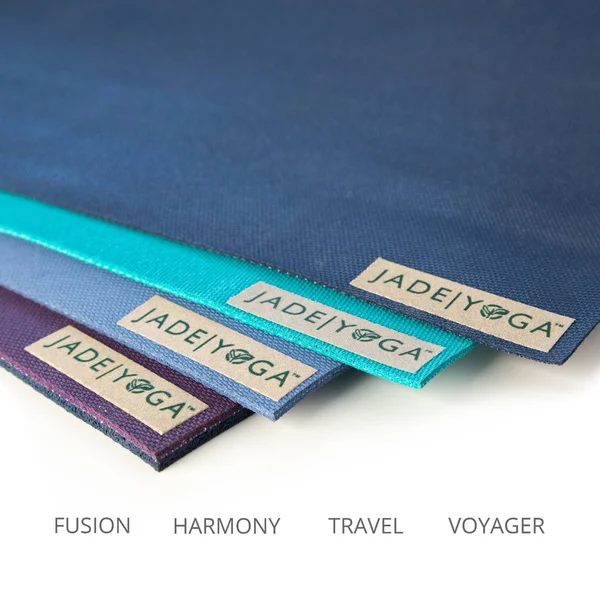 Jade Yoga Harmony Mat - Midnight Blue, 3/16x22 24x22 x 74x22