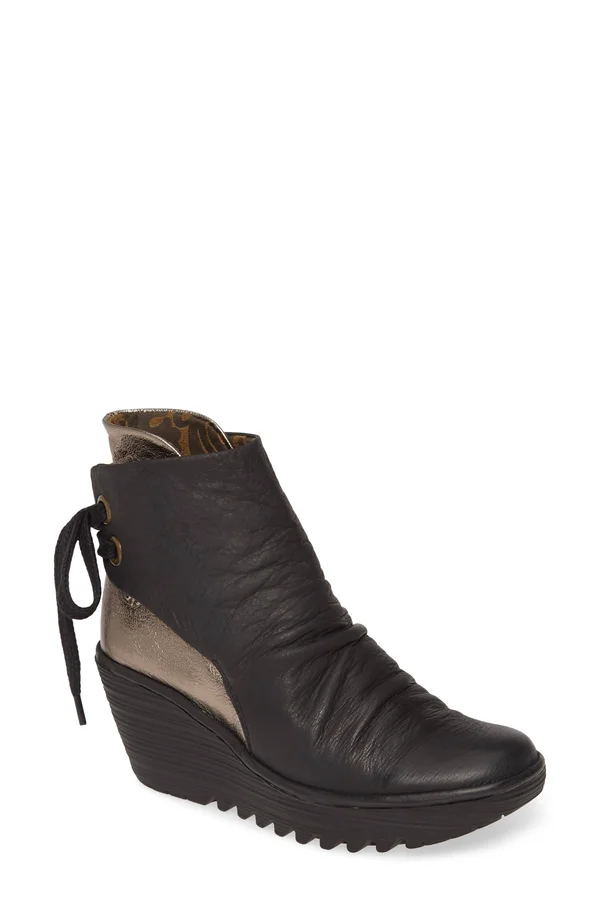 Women's Fly London &Yama& Bootie, Size 7.5-8US - Black