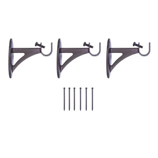 Kenney Fast Fit Easy Install Mission Curtain Rod, Brown