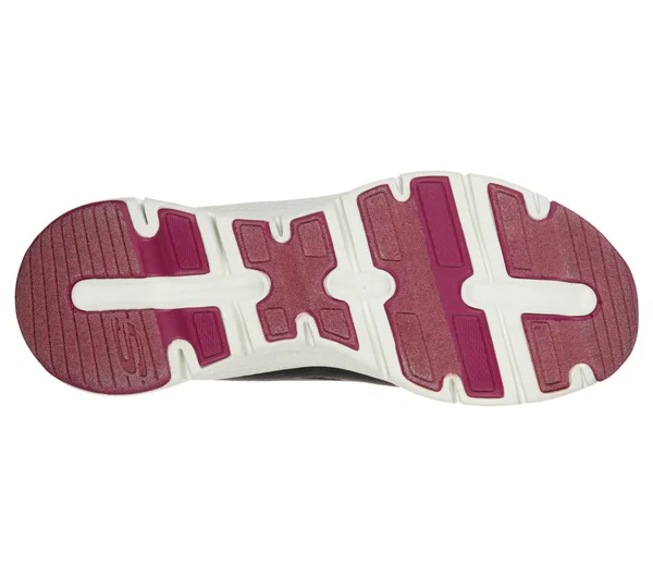 Skechers Arch Fit - She&s Effortless Charcoal/Pink - Size 9.0