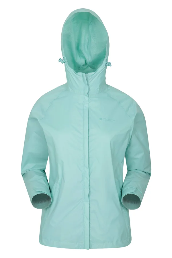 Mountain Warehouse Torrent Womens Waterproof Jacket - Green, Size 6