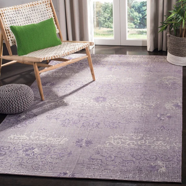 Safavieh Pal129-7973 Palazzo Purple - Light Grey Area Rug - 8& x 11&