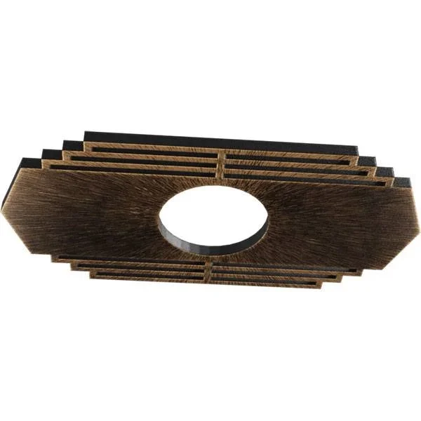 Ekena Millwork CMPP36X18CSABZ 36x22W x 18x22H x 9 1/2x22ID x 1x22P Chrysler Architectural Grade PVC Pierced Ceiling Medallion, A