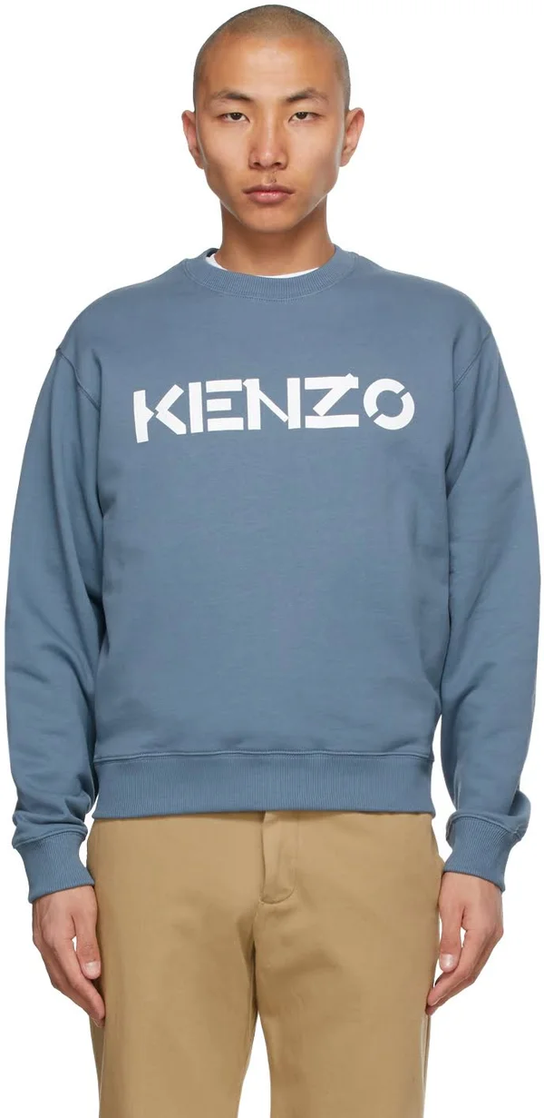 Kenzo Blue Logo Sweatshirt