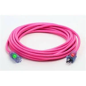 Century D17445100 100& 12/3 SJTW Pro Glo Extension Cord, Pink