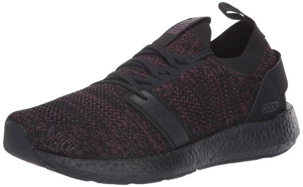 Puma Nrgy Neko Engineer Knit Women's Running Shoes - Black/Fig, 7