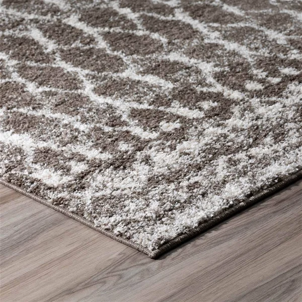 Addison Rugs Reston Vintage Trellis Khaki/Ivory Area Rug - 8' x 10'