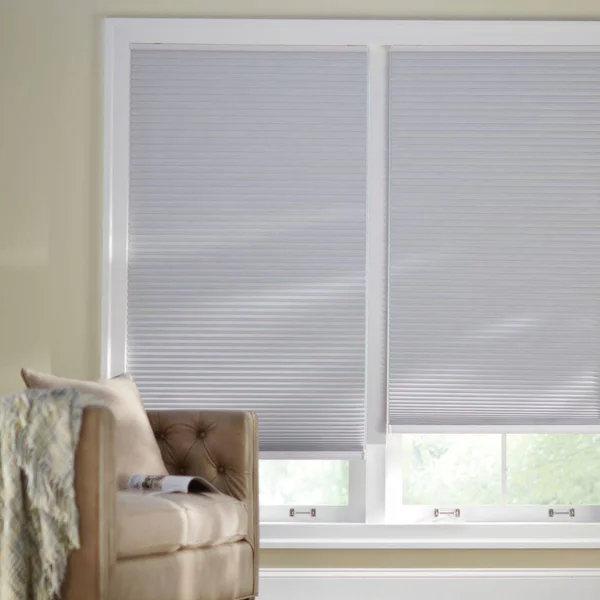Home Decorators Collection Shadow White Cordless Blackout Cellular Shade - 50.25 in. W x 64 in. L
