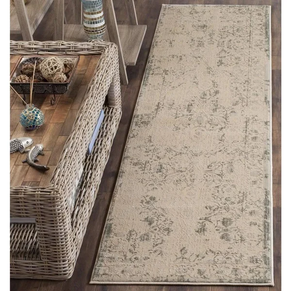 Safavieh Brilliance BRL502B 6&7x22 x 6&7x22 Round Cream - Light Blue Area Rug