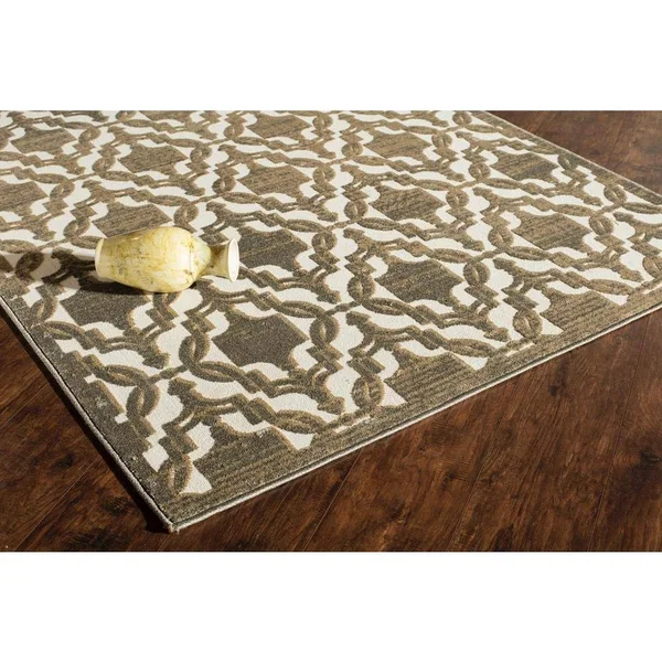 Rugs America Riviera Rv500b 5& x 8& Tan Rug