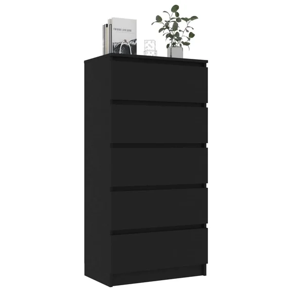 vidaXL Drawer Sideboard Concrete Gray 23.6x22x13.7x22x47.6x22 Chipboard