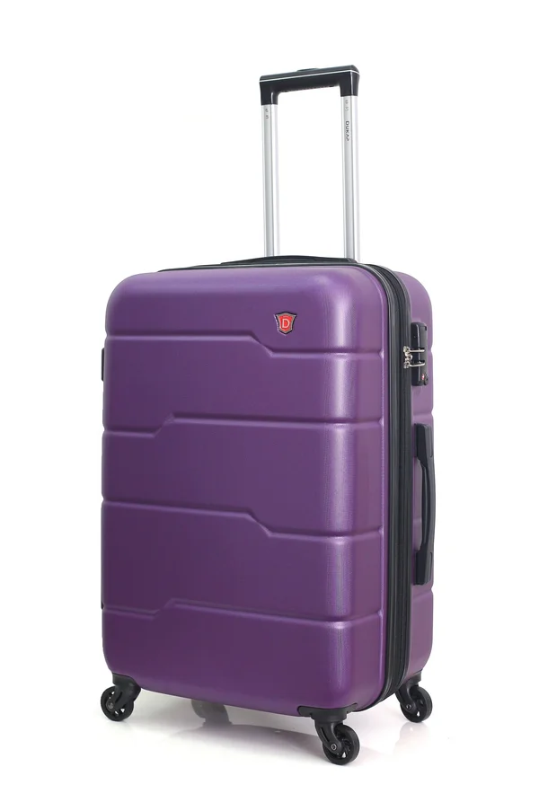 DUKAP Rodez Lightweight Hardside Spinner 20&& Carry-On Suitcase, 20 Inches, Purple