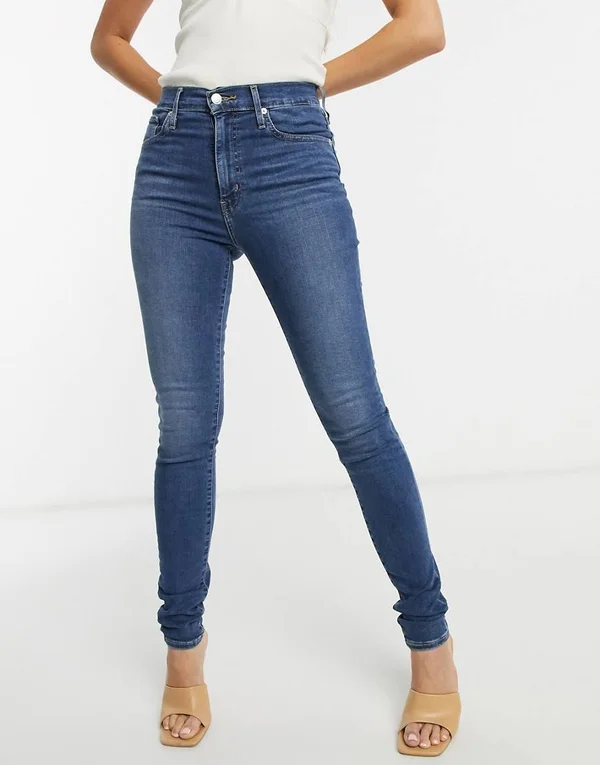 Levi&s Mile High Super Skinny Jeans in midwash Blue