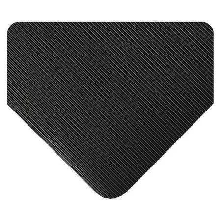 Wearwell Inc 381.18X3X39Bk Corrugated Runner, blk, 3Ftx39Ft
