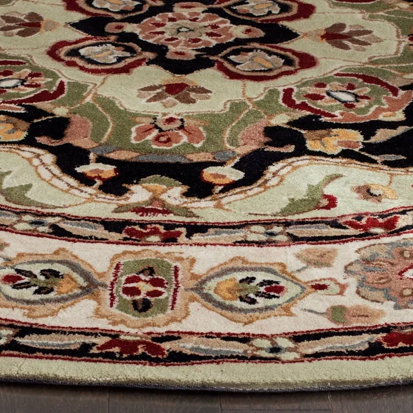 Safavieh Total Performance Rug Collection TLP718A - Soft Green - Ivory - 6' x 6' Round