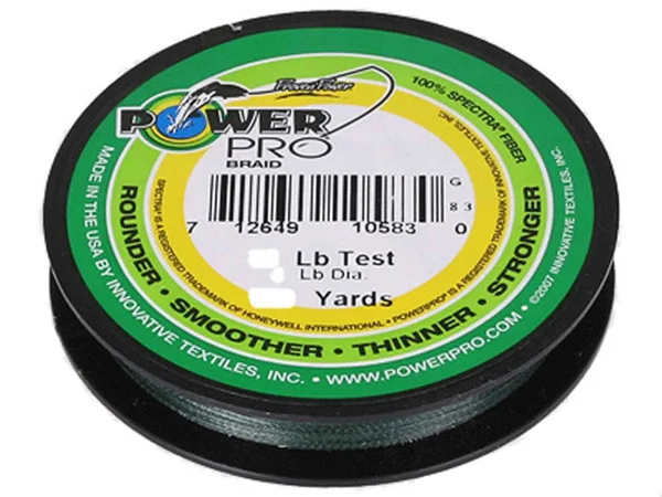 Power Pro Spectra Braided Fishing Line 40 Pounds 3000 Yards - Green