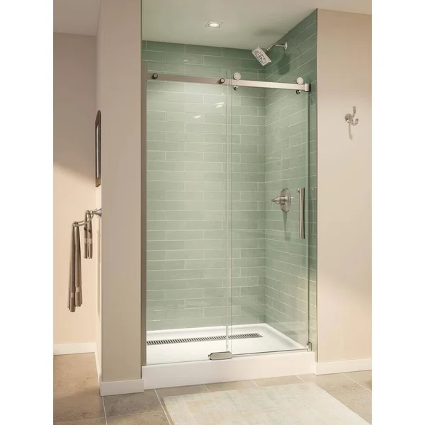 Delta 36 in. x 48 in. Single Threshold Corner Shower Base in White